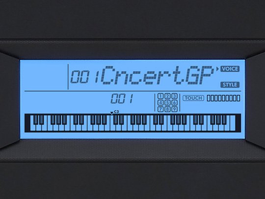 Clear LCD display